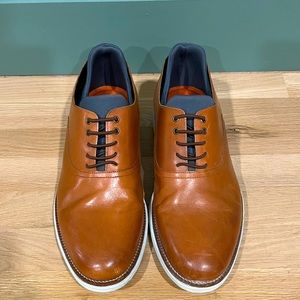 MARTIN DINGMAN COUNTRYAIRE HAND FINISHED SADDLE LEATHER PLAIN TOE BROWN SHOES 11